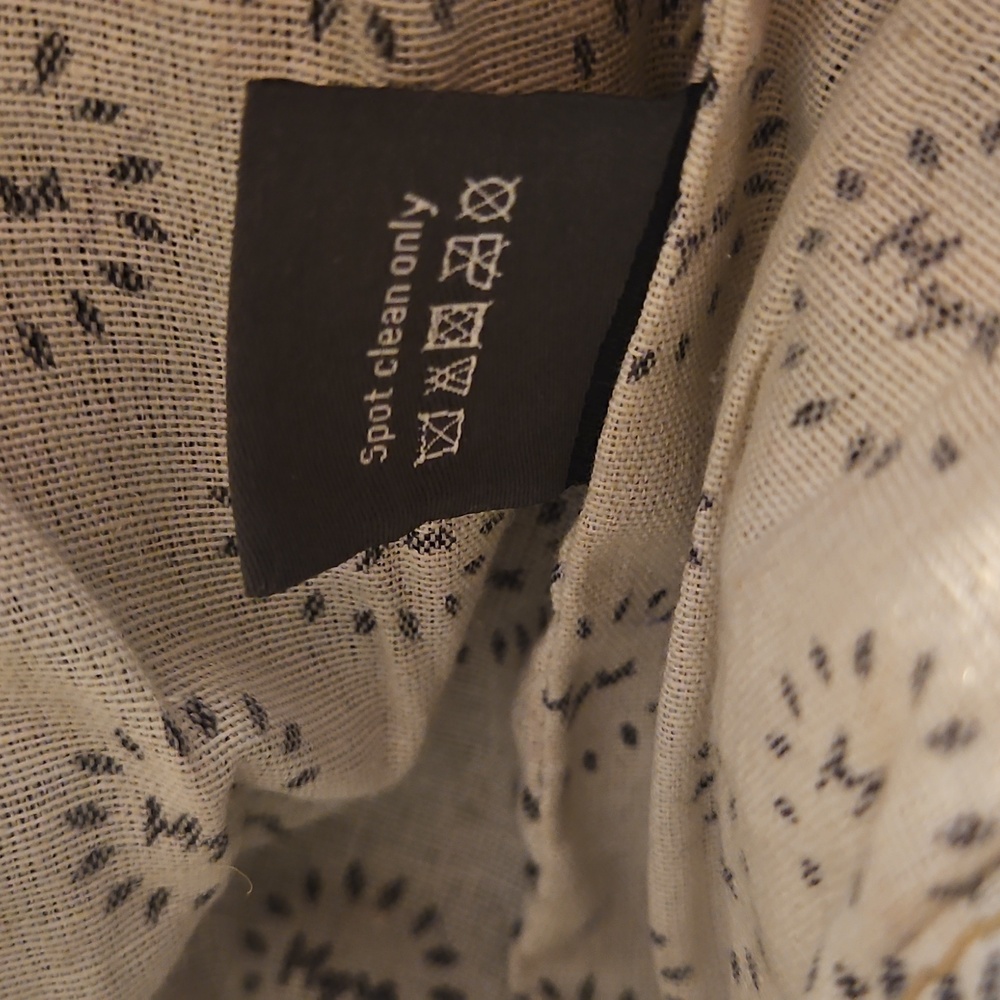 Woven Denim & Leather Myra Bag Purse With Zipper closure. - Picture 5 of 10